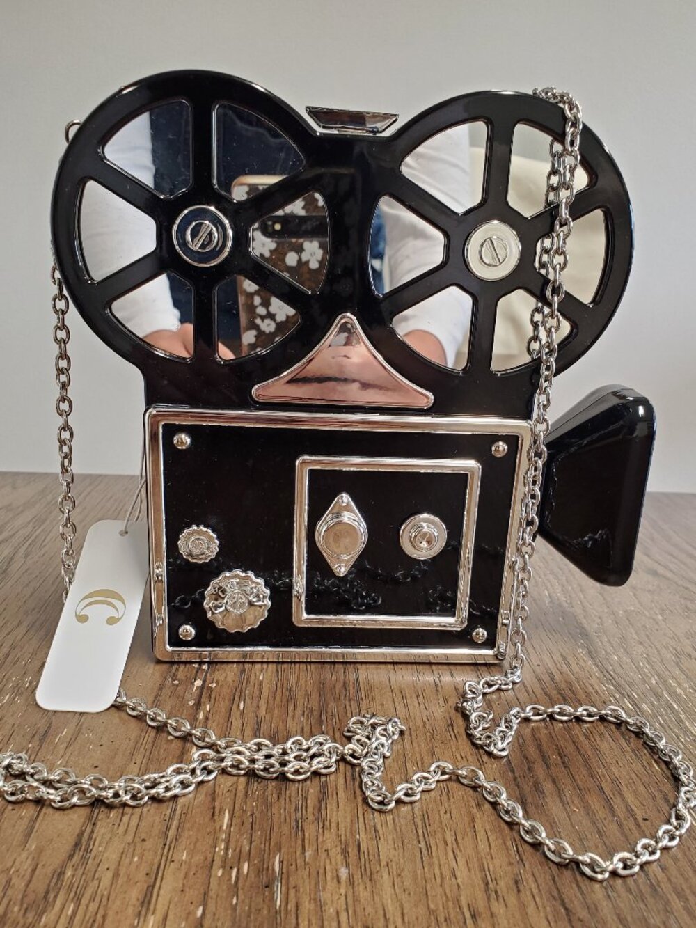 Charming Charlie Film Projector Minaudiere Handbag